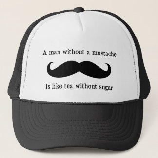 Man without a mustache hat