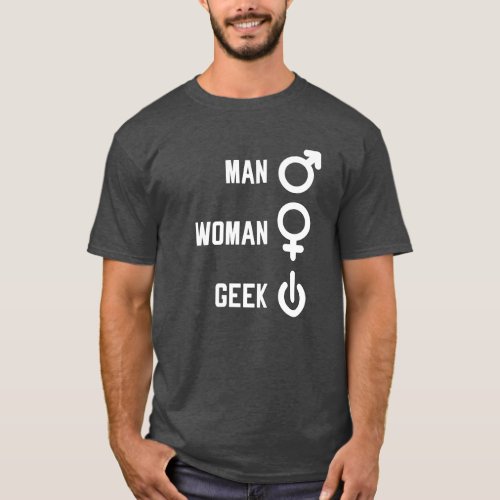 Man Woman Geek Gift T_Shirt