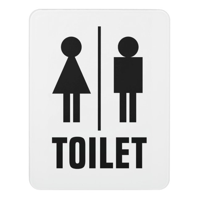 Man Woman icon WC Toilet sign for public restroom (Contemporary Vert)