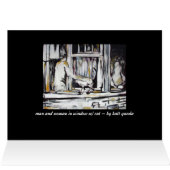 Man & Woman in Window w/ Cat - Original Art Card (Inside Horizontal (Top))