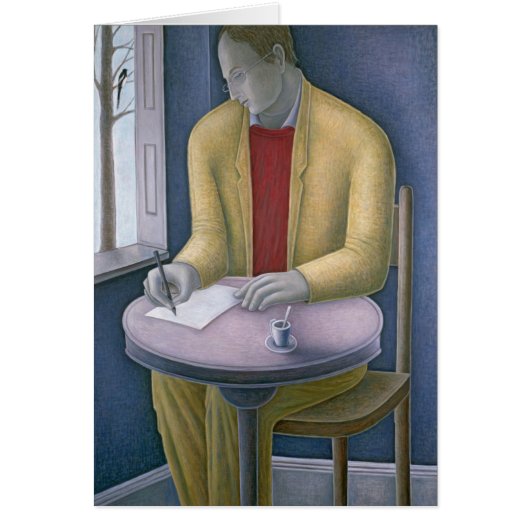 Man Writing 2004 Cards (Front)