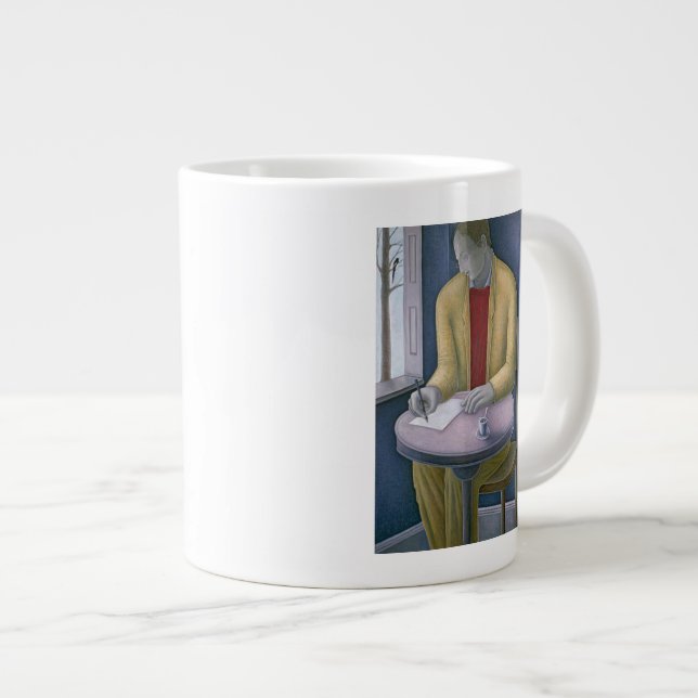 Man Writing 2004 Giant Coffee Mug (Front Right)