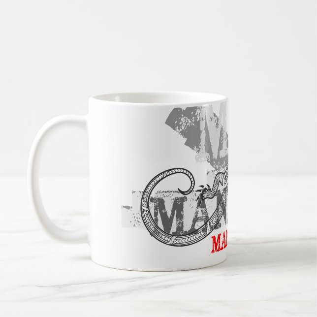 Mana Atua - power from the gods - white Coffee Mug (Left)