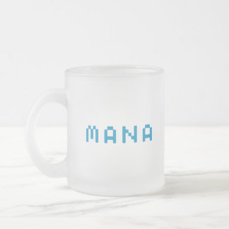 Mana gamer frosted glass coffee mug