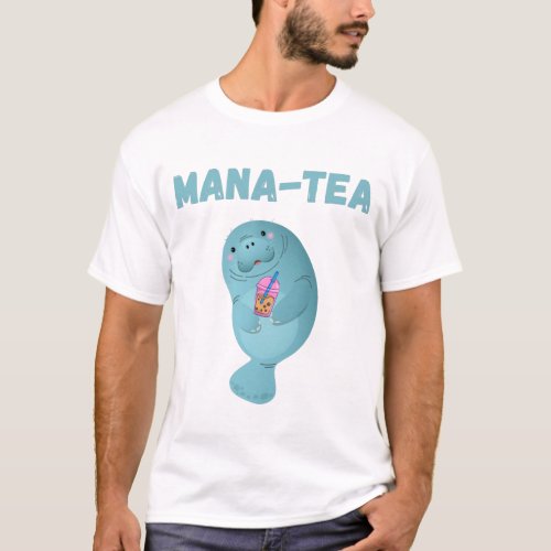 Mana_Tea Boba Tea Manatee T_Shirt