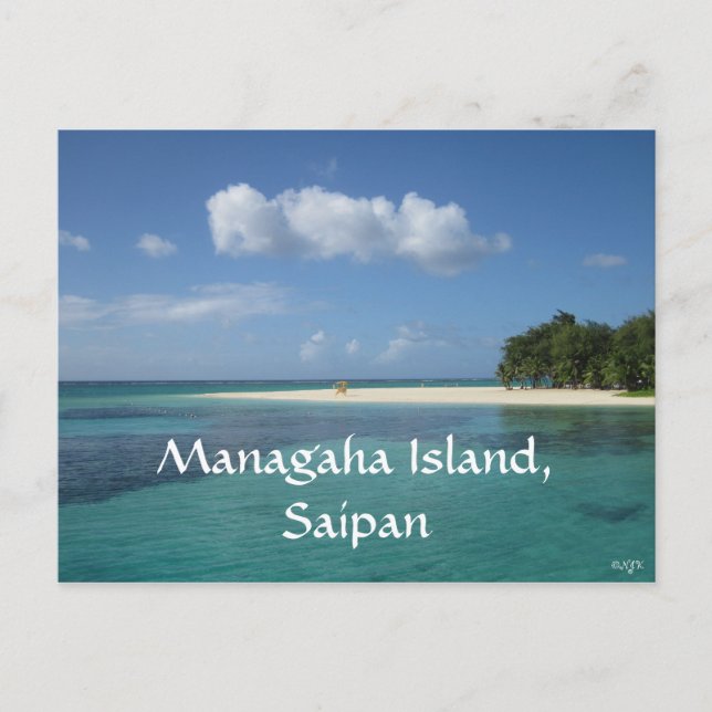 Managaha Island, Saipan Postcard (Front)