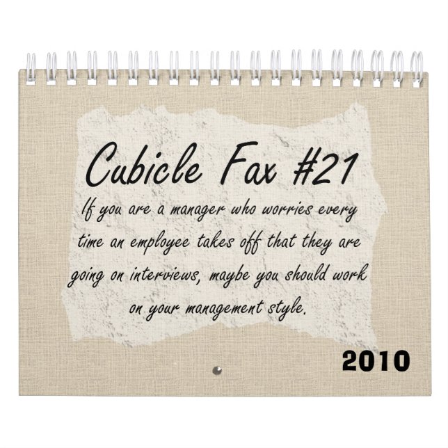 Management Humor 2010 Calendar (Cover)