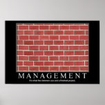 Management Poster at Zazzle