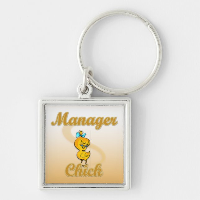 Manager Chick Keychain (Front)