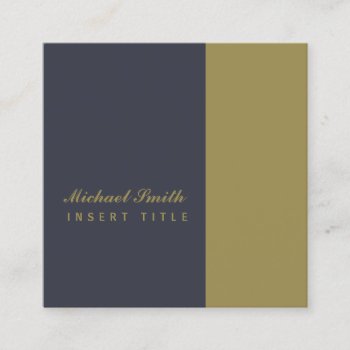 Manager Elegant Personalized Square Business Card by RicardoArtes at Zazzle