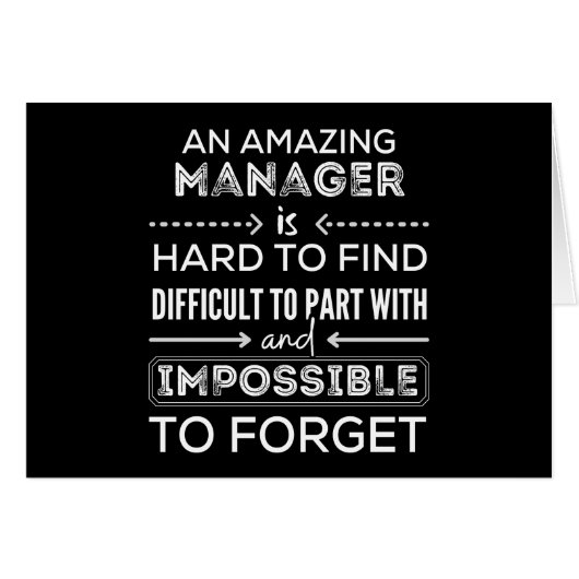 Manager, Gift For Manager, A Truly Great Manager Cards (Front Horizontal)