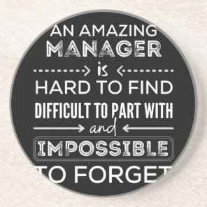 Manager, Gift For Manager, A Truly Great Manager Coaster