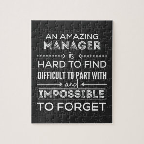 Manager, Gift For Manager, A Truly Great Manager Jigsaw Puzzle