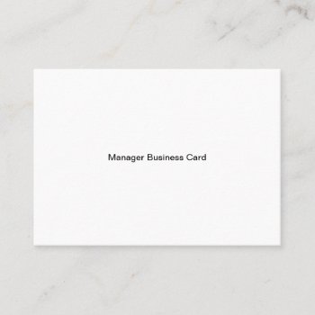 Manager  Mighty Business Card by valuedollars at Zazzle