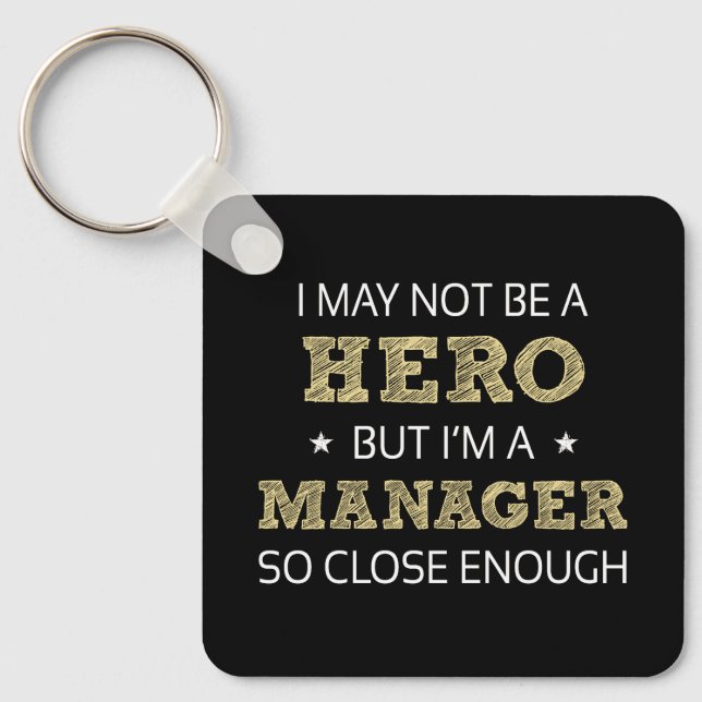 Manager Novelty Keychain (Front)