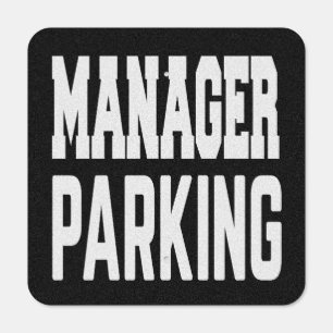 Manager Parking Metal Sign