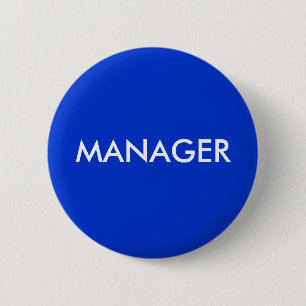 MANAGER PINBACK BUTTON