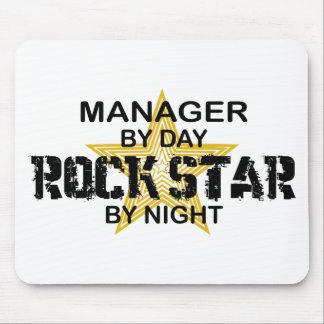 Manager Rock Star by Night Mouse Pad