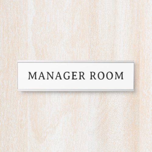MANAGER ROOM Professional Modern Door Name Plate