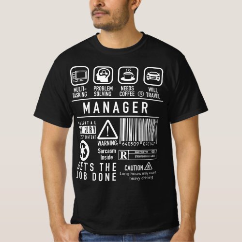 Manager Team Leader Supervisor IT Manager T_Shirt
