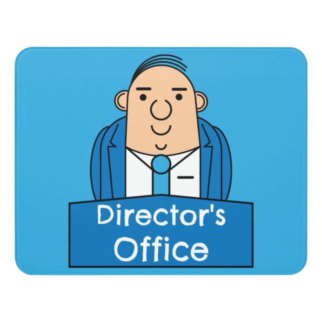 Managers Office Door Sign (Contemporary Front)