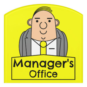 Managers Office Door Sign