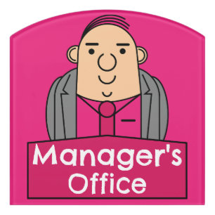 Managers Office Door Sign