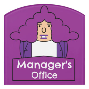 Managers Office Door Sign