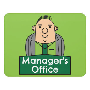 Managers Office Door Sign