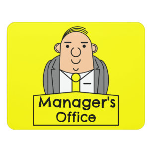 Managers Office Door Sign