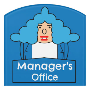 Managers Office Door Sign