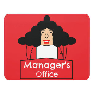 Managers Office Door Sign