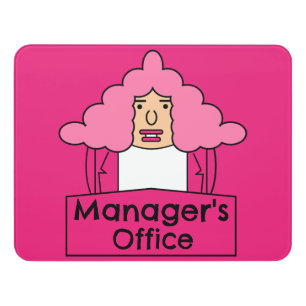 Managers Office Door Sign