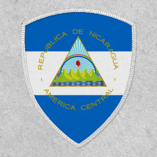 Managua Flag & Coat of Arms, Flag of Nicaragua Patch