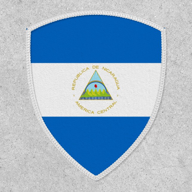 Managua Flag, Flag of Nicaragua Patch (Front)