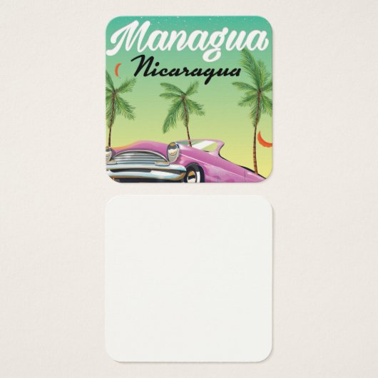 Managua - Nicaragua travel poster (Front & Back)