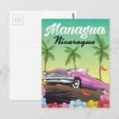 Managua - Nicaragua travel poster Postcard | Zazzle