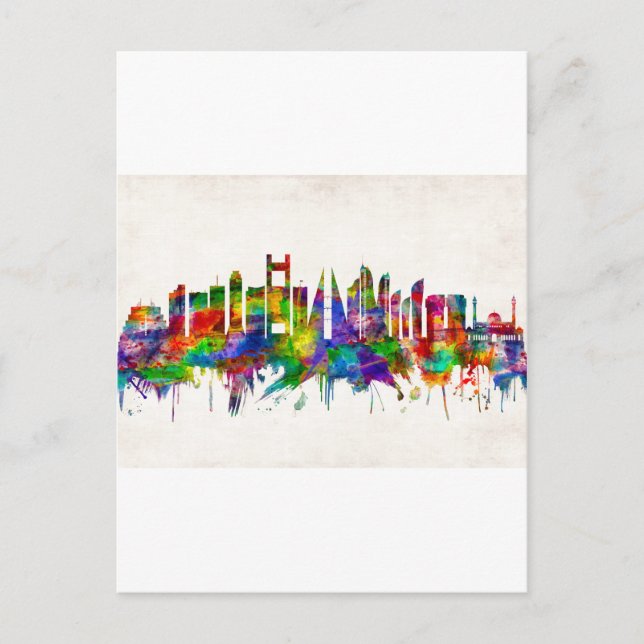 Manama Bahrain Skyline Holiday Postcard (Front)