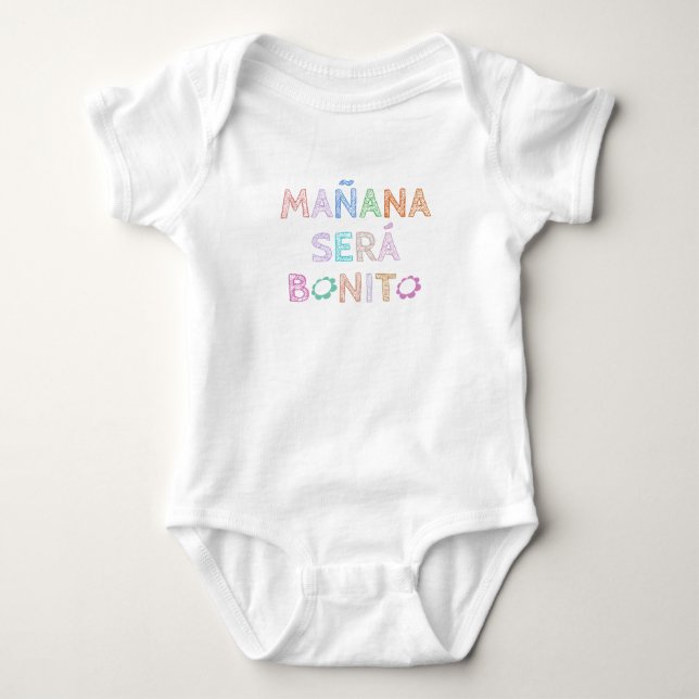 Mañana Será Bonito Funny  Baby Bodysuit (Front)