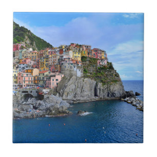 Manarola Cinq Terre Italy Europe Coastal Village Ceramic Tile