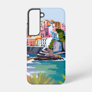 Manarola Cinque Terre Italy Coastal Beach Samsung Galaxy S22 Case
