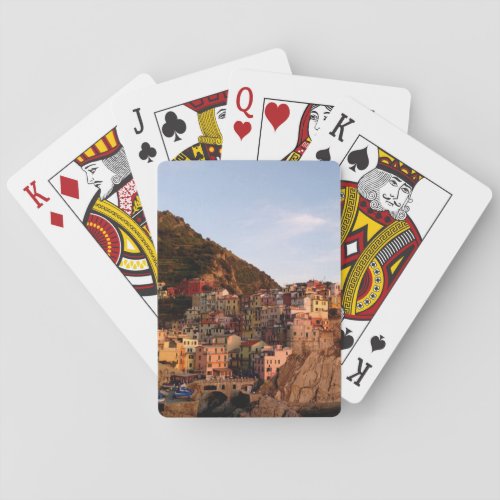 Manarola Cinque Terre Italy Poker Cards