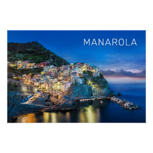 Manarola Cinque Terre La Spezia Italy Panorama Poster