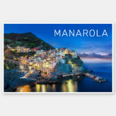 Manarola Cinque Terre La Spezia Italy Panorama Sticker (Front)