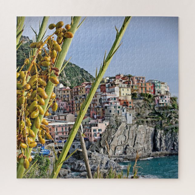 Manarola - Cinque Terre - Olives - 20x20 - 676 pcs Jigsaw Puzzle (Vertical)