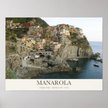 Manarola Colorful Village Above the Ligurian Sea