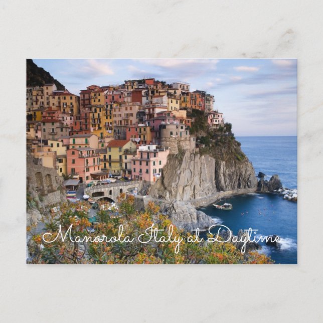 Manarola Italy at Daytime Skylines Postcards (Front)