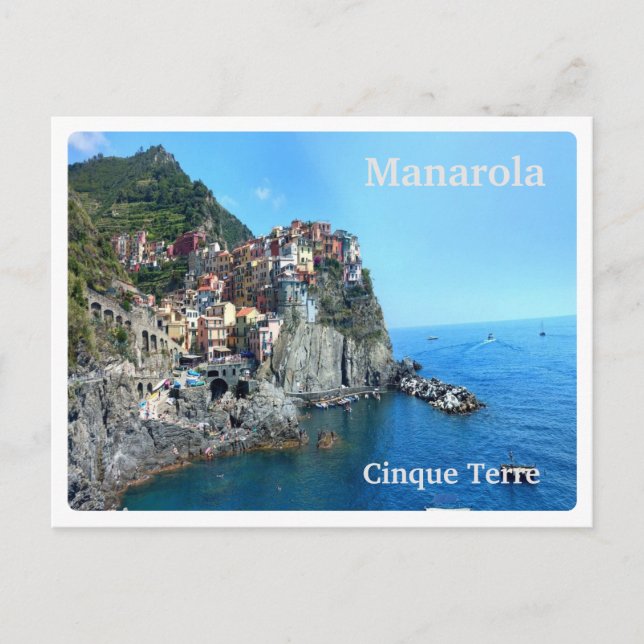 MANAROLA - Italy - Cinque Terre - PANORAMA Postcard (Front)