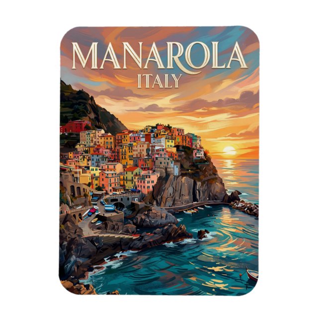 Manarola Italy Magnet (Vertical)