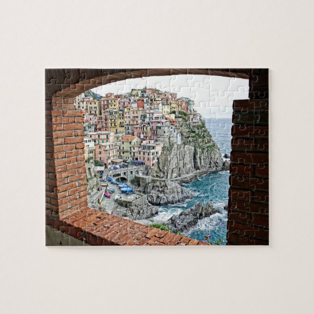 Manarola, Italy - Window View - 8x10 - 110 pcs. Jigsaw Puzzle (Horizontal)
